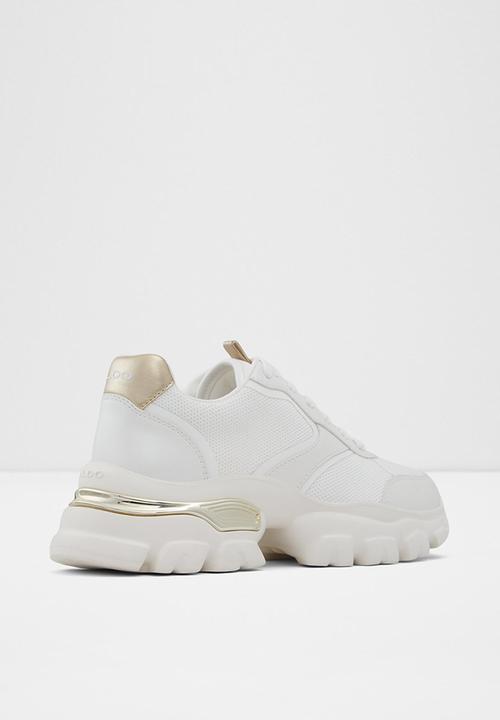 ALDO - Enzia sneaker - white & gold 