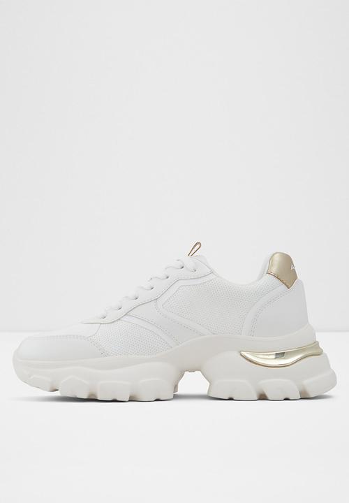 ALDO - Enzia sneaker - white & gold 
