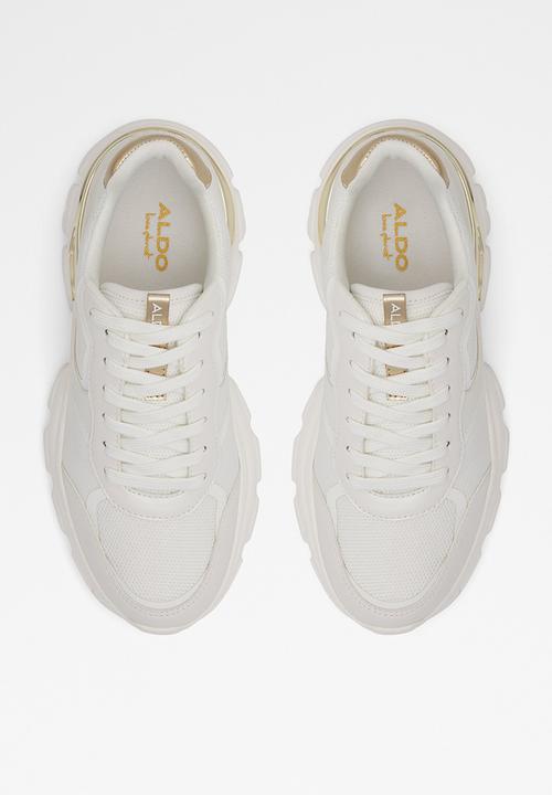 ALDO - Enzia sneaker - white & gold 