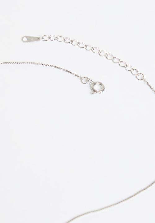 Superbalist - Sterling silver heart pendant necklace - silver 