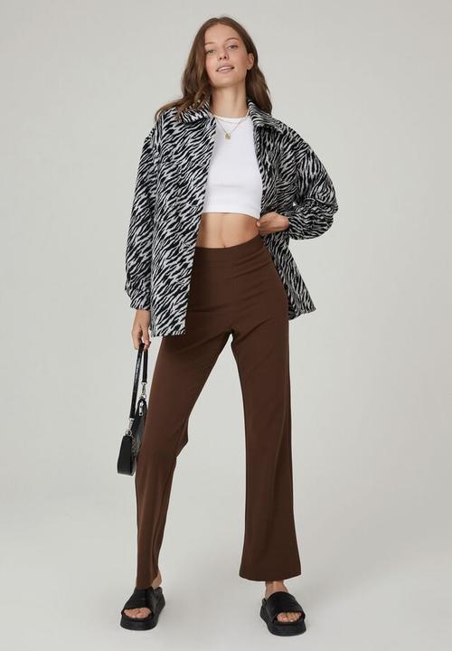 Cotton On - The boxy shacket - zebra grey