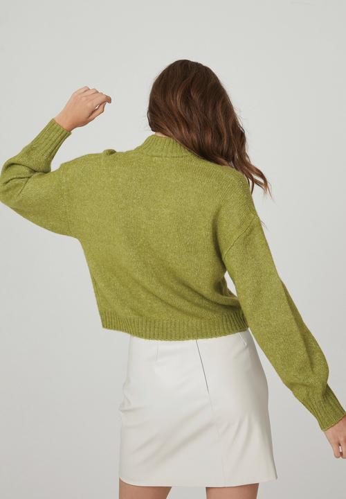 Cotton On - Blondie mock neck pullover - khaki green