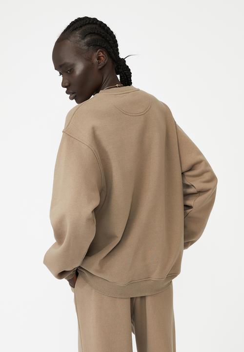 Cotton On - Classic crew sweatshirt - rich taupe