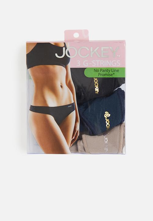 Jockey - 3 Pack no panty line g-string - multi 