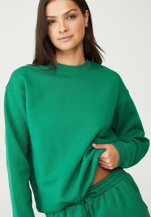 Cotton On - Classic crew sweatshirt - vintage green