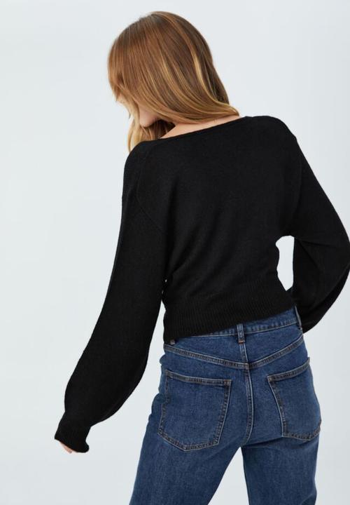 Cotton On - Soft touch wrap - black