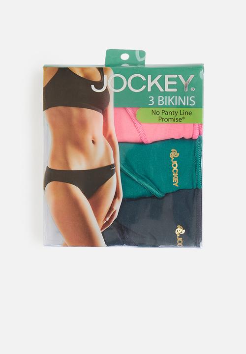 Jockey - 3 Pack no panty line bikini - multi