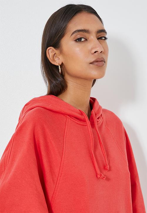 Superbalist - Colourblock sweat dress - red