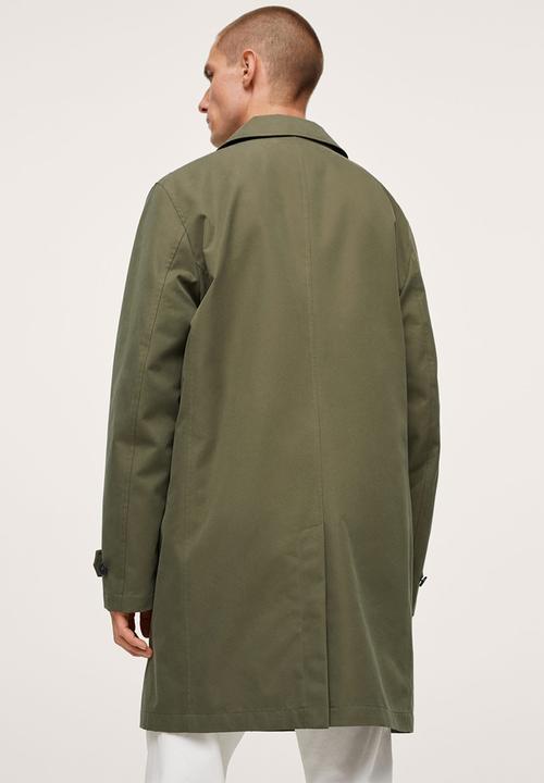 MANGO - Long water repellent trench Coat - khaki 