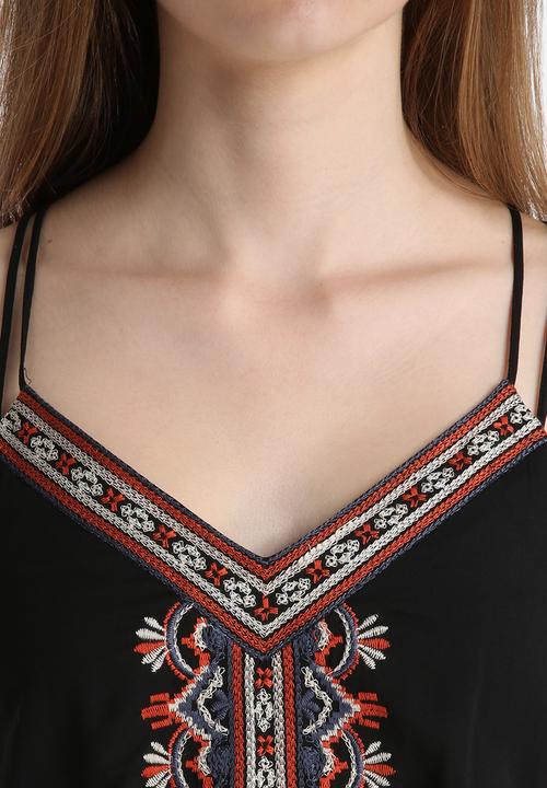 New Look - Embroidered Placement Playsuit