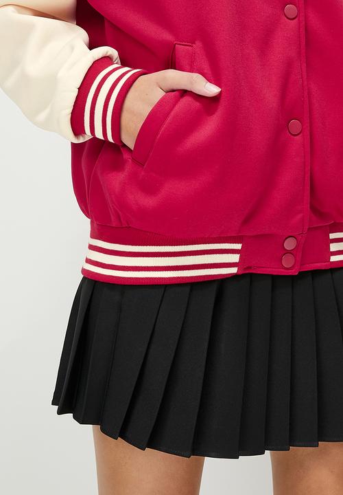 Blake - Collegiate bomber jacket - red