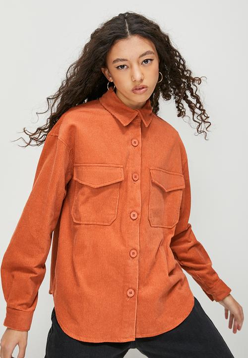 Blake - Corduroy shacket - rust