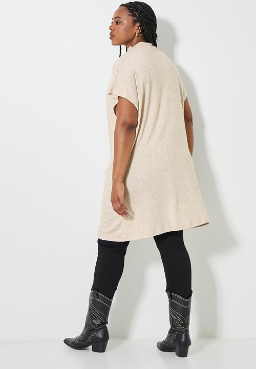Superbalist - Co-ord longline cut & sew - oatmeal melange