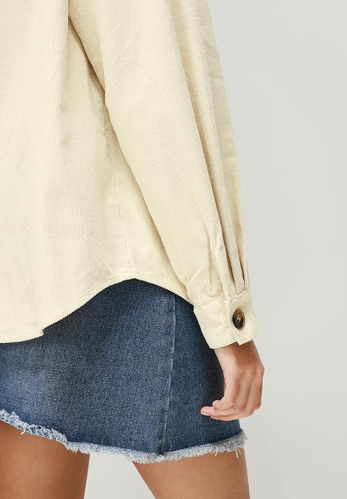 Blake - Corduroy shacket - milk