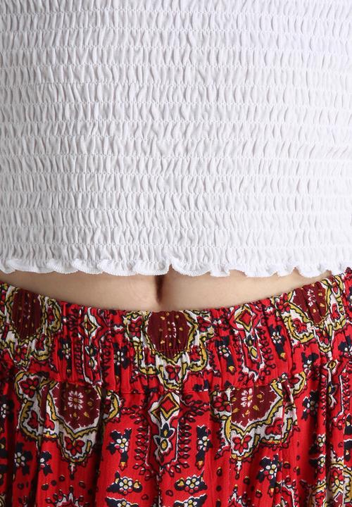 New Look - Mina Paisley Skater Skirt
