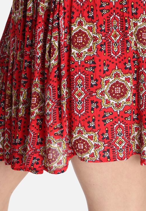New Look - Mina Paisley Skater Skirt