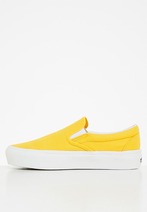 Vans - Ua classic slip-on platform - (twill) freesia/blanc de blanc