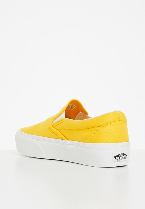 Vans - Ua classic slip-on platform - (twill) freesia/blanc de blanc