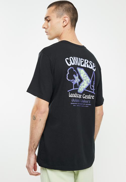 Converse - Landscape  centre tee - black