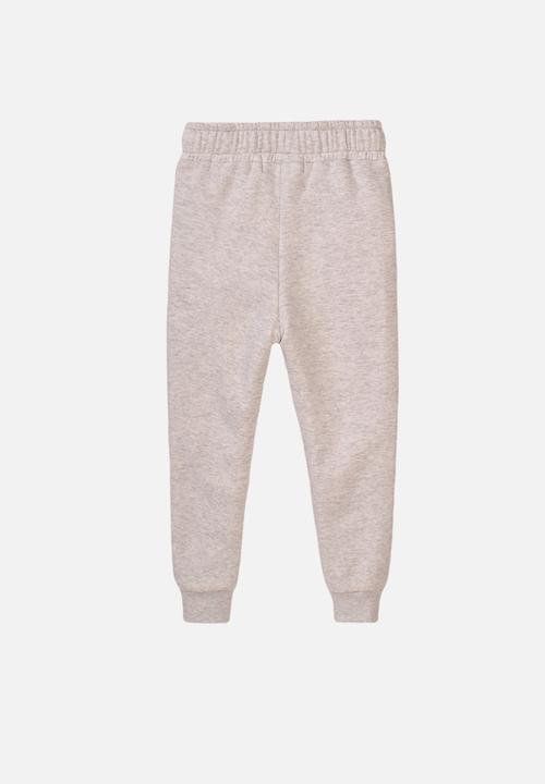 MINOTI - Grey basic fleece jogpant - grey 