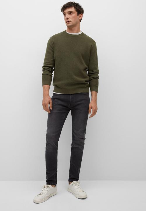 MANGO - Jude skinny fit jeans - dark grey