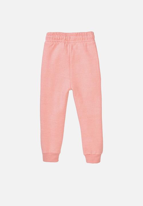 MINOTI - Blush pink basic fleece jogpant - pink 