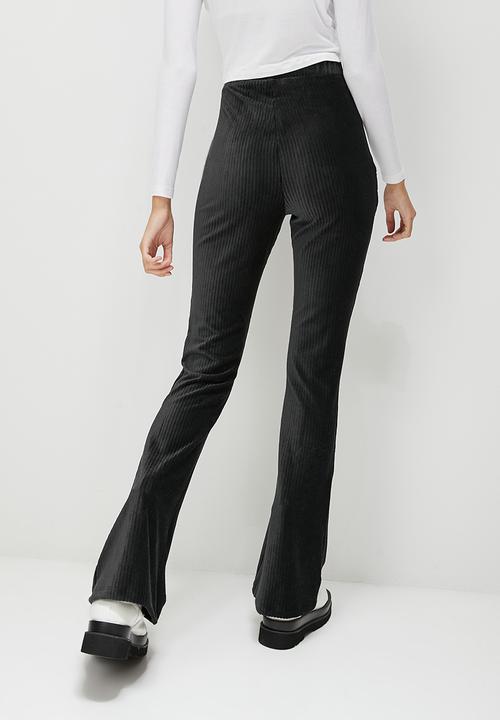 Blake - Corduroy wide leg pant - black