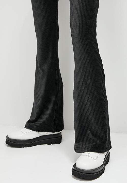 Blake - Corduroy wide leg pant - black