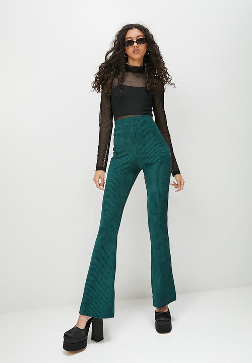 Blake - Corduroy wide leg pant - shaded spruce