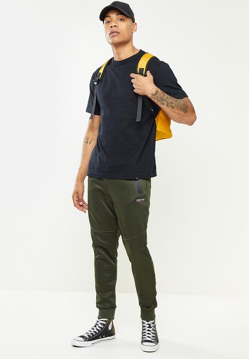 Cutty - Mens regular fit trackpant - khaki