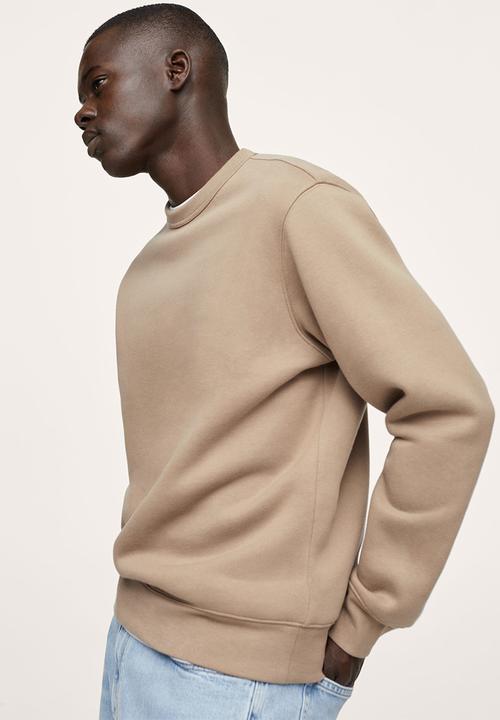 MANGO - Nola Plush cotton sweatshirt - Stone