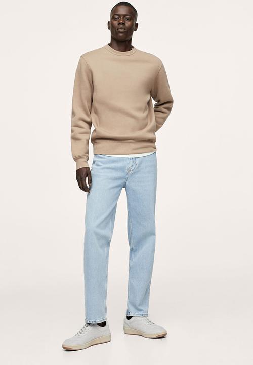 MANGO - Nola Plush cotton sweatshirt - Stone