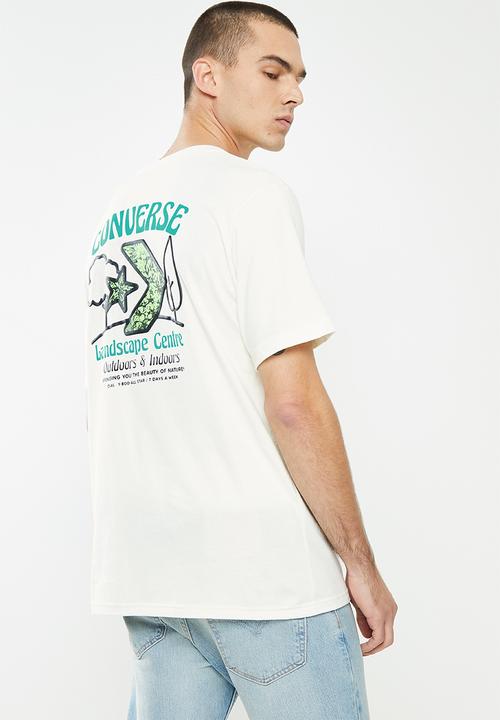 Converse - Landscape  centre tee - off white 