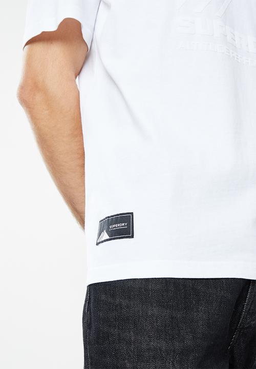 Superdry. - Mountain sport blk tee - optic
