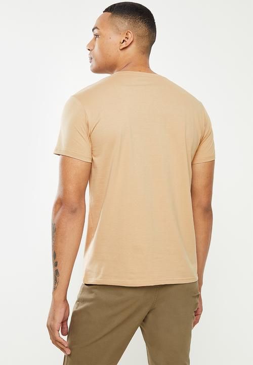 Valenta - Valenta short sleeve v-neck tee - stone