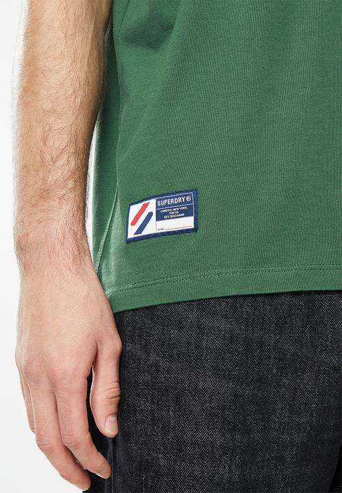 Superdry. - Superdry code essential tee - dark green