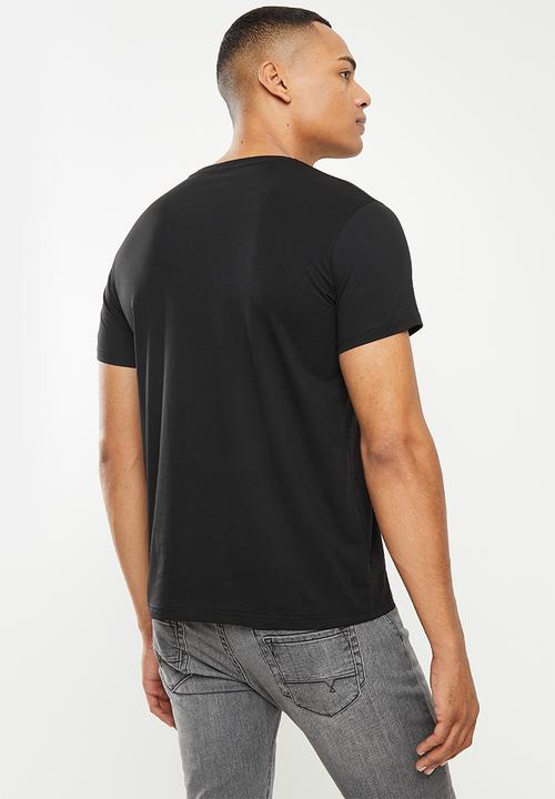 Valenta - Valenta short sleeve v-neck tee - black