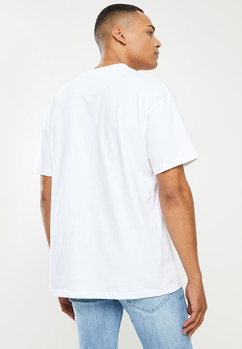 Jonathan D - Davey Oversized SS Printed Tee- White