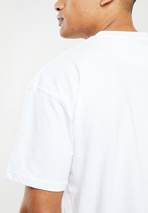 Jonathan D - Davey Oversized SS Printed Tee- White