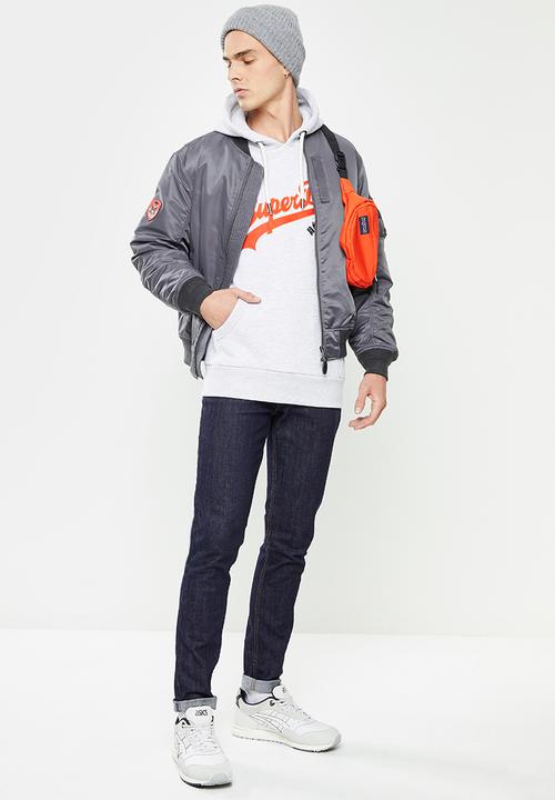 Superdry. - Vl source hood - glacier grey marl