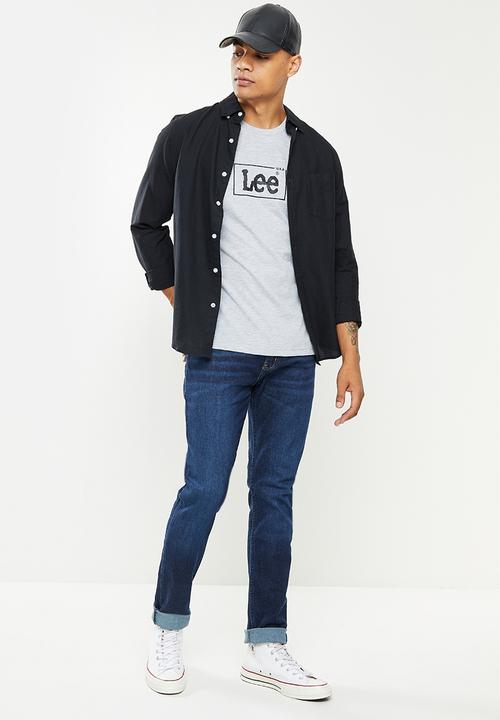 Lee  - Luke slim fit tapered jeans - hudson blue stretech