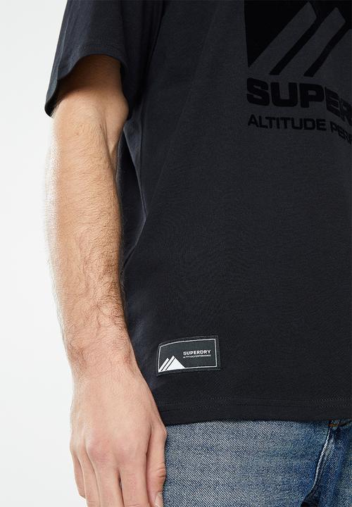 Superdry. - Mountain sport tee - black