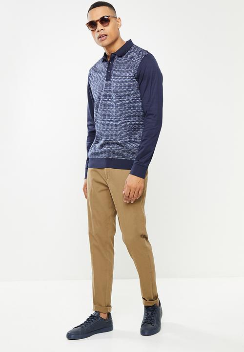 Jonathan D - Parker Classic Fit Chinos  - Latte