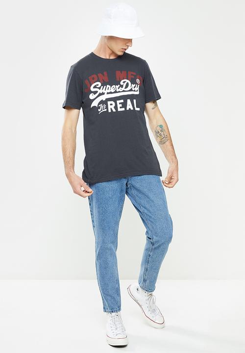 Superdry. - Vl ac tee 185 - eclipse navy