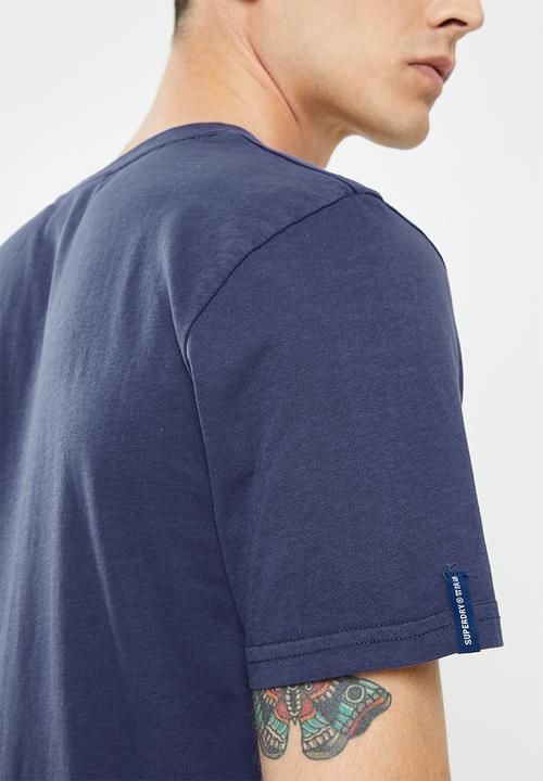 Superdry. - Vl ac tee 185 - frontier blue