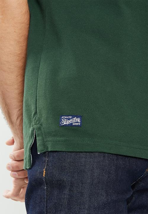 Superdry. - Superstate short sleeve polo - jungle green