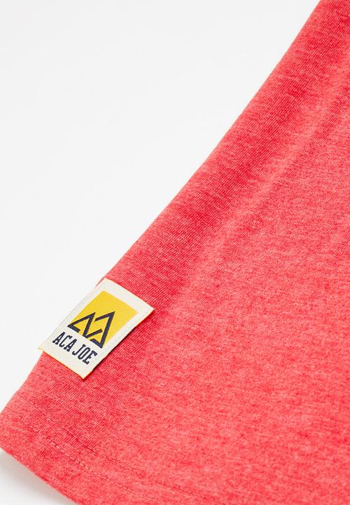 Aca Joe - Aca joe high square outdoor tee - red
