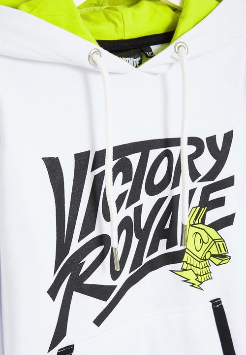 Rebel Republic - Fortnite victory royale hoodie - white