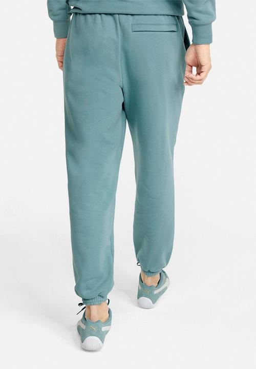 PUMA - Classics relaxed sweatpants fl - mineral blue
