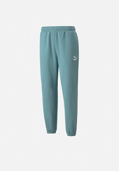 PUMA - Classics relaxed sweatpants fl - mineral blue
